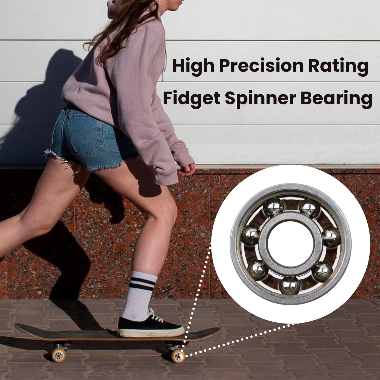 Antrader 10Pcs 608 Steel Ball Bearing 8mm x 22mm x 7mm High Precision Rating Fidget Spinner Bearing