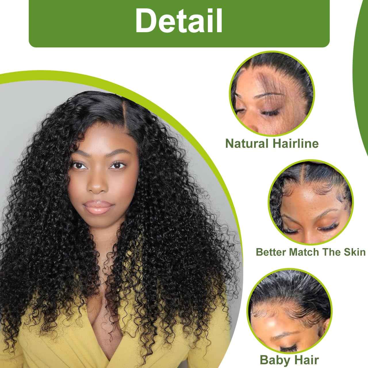 28inch 13x6 Deep Wave Lace Front Wigs Human Hair Pre Plucked Pre Deep Curly Human Hair Wigs for Women 180 Density HD Lace Frontal Wig With Baby Hair