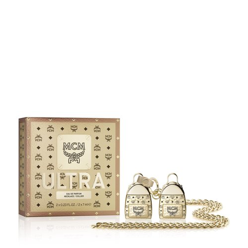 MCM ULTRA Eau de Parfum Necklace Gift Set - 2 x Deluxe Perfume Spray 0.23 Fl. Oz. and Necklace
