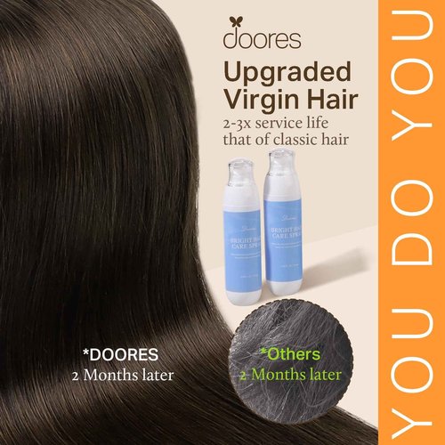 DOORES ITip Real Human Hair Extensions, 20 Inch 100g 100s, Dark Brown, Cold Fusion