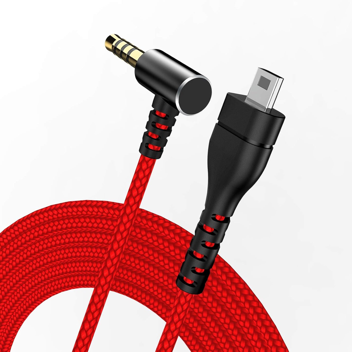 6.5 Feet/2.0 M Replacement for Arctis Headset Cord, Audio Cable for SteelSeries Arctis 7, Arctis 5, Arctis 3, Arctis Pro Wireless, Arctis Pro Gaming Headsets Cable, Nylon Braided Wire-Red