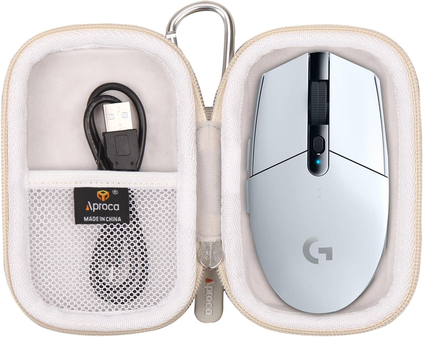 Aproca Black Portable Hard Storage Case, for Logitech G305 Lightspeed Wireless Gaming Mouse