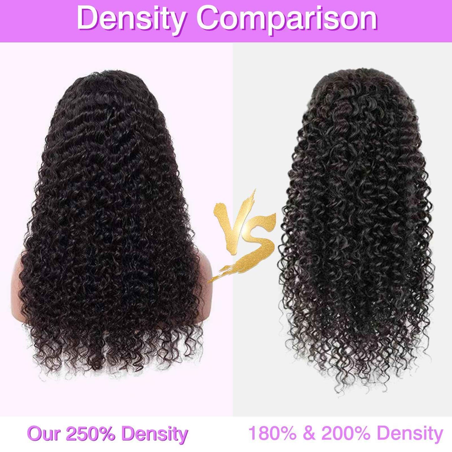 250% Density 13X6 Deep Wave Lace Front Wigs Human Hair Curly Wig Wet and Wavy HD Lace Front Wig Pre Plucked 100% Real Human Hair No Synthetic Blend No Tangle No Shedding Triple Lifespan 3X 20 Inch
