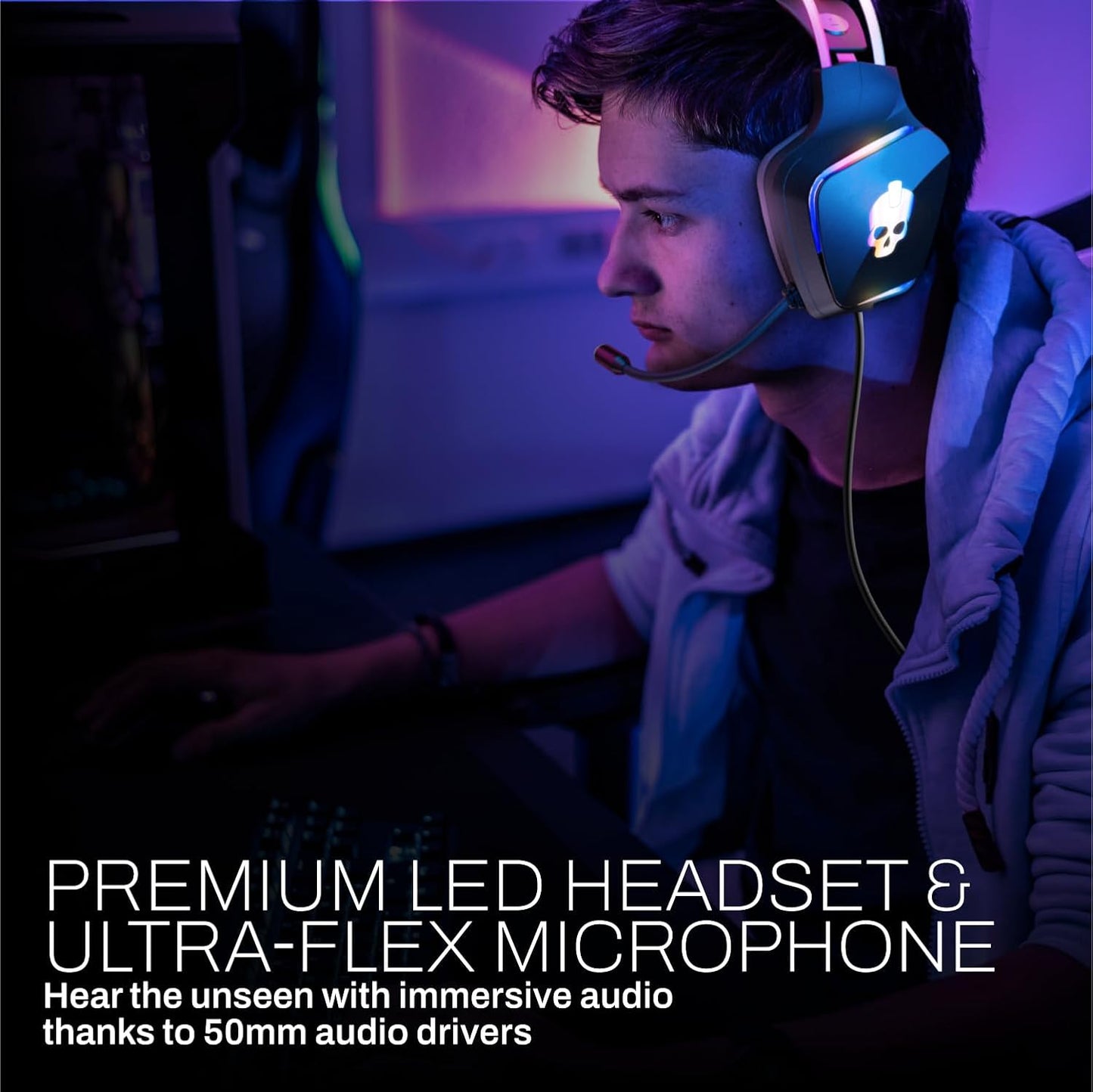 6-Piece Codebreakers PC Gaming Bundle with Large RGB Mousepad, RGB Mechanical Keyboard Hub, Gaming Headset, RGB Headset Stand, Gaming Mouse, and 3-Foot RGB Light Strip