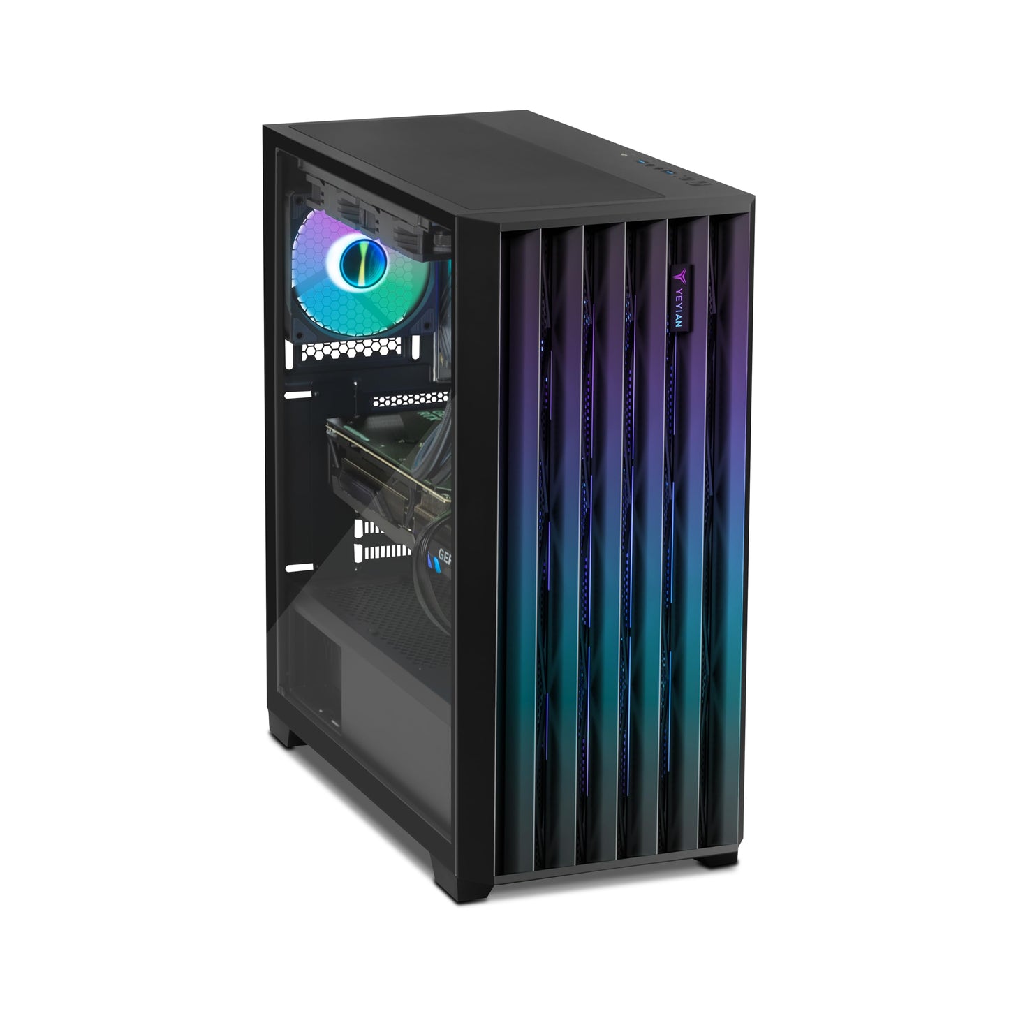 YEYIAN Desktop Phoenix Gaming PC– AMD Ryzen 7 7800X3D 5.0 GHz, NVIDIA RTX 4070 Ti Super, 1TB NVME SSD, 32GB DDR5 RAM 5600, 750W Gold PSU, 240 AIO Cooler, 11AC Wi-Fi, Windows 11 Home 64-bit