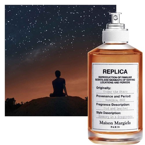 Maison Margiela - Replica - Under the Stars Eau de Toilette - Warm & Spicy Fragrance - With Black Pepper, Cedarwood & Leather Accord - 1.0 Fl Oz