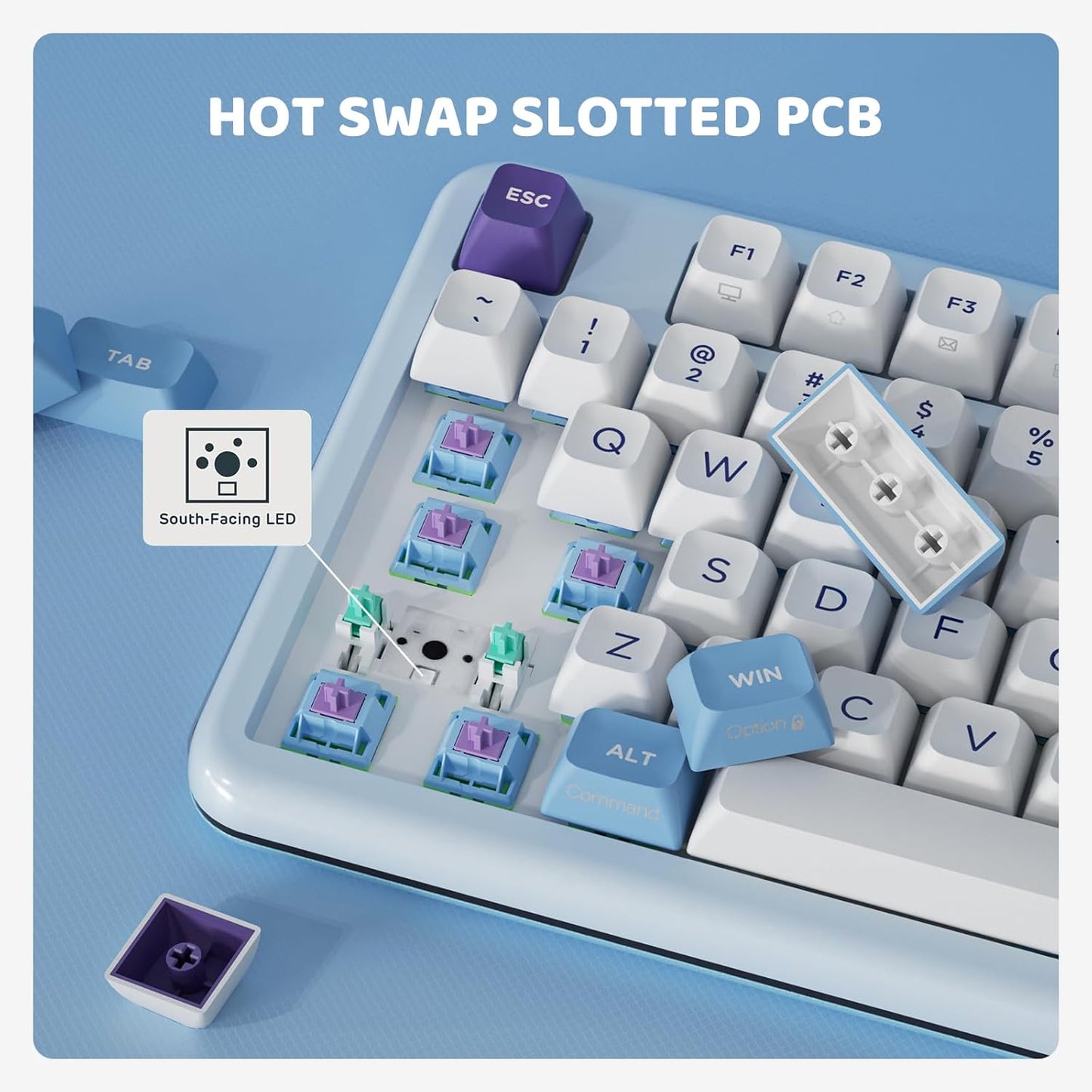 Z98 Creamy Keyboard, Wireless Mechanical Keyboard with Smart Display & Knob, Tri-Mode Connection