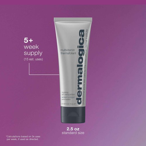 Dermalogica Multivitamin Thermafoliant, Face Exfoliator Scrub with Salicylic Acid and Retinol - Anti-Aging, Immediately Reveal Smoother and Fresher Skin, 2.5 Oz