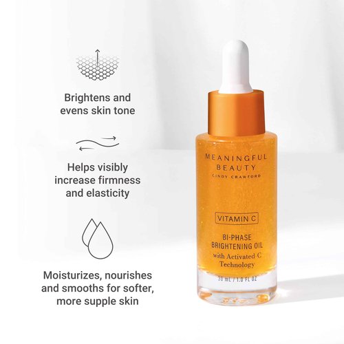 Meaningful Beauty Vitamin C Bi-Phase Brightening Oil with Activated C Technology, 1 fl. Oz