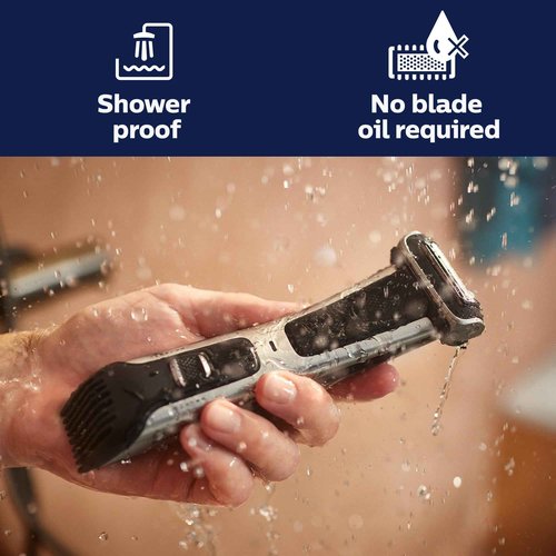 Philips Norelco Exclusive Bodygroom Series 7000 Showerproof Body & Manscaping Trimmer & Shaver, BG7040/42 + Philips Norelco Nose Trimmer 5000 for Nose, Ears, Eyebrows Trimming Kit, NT5600/42