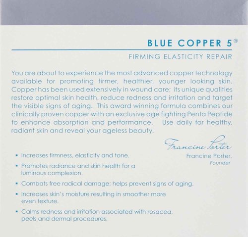 Osmotics Blue Copper 5 Firming Elasticity Repair – Cream for Firmness and Acne. Visible Results, Made in the USA