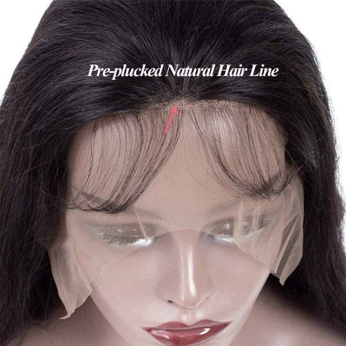 24 inch Lace Front Wigs Pre Plucked with Baby Hair Brazilian Body Wave Human Hair Wigs Unprocessed Brazilian Human Hair Wigs 150% Density Natural Hairline 13X4 Lace Front Wigs for Black Women