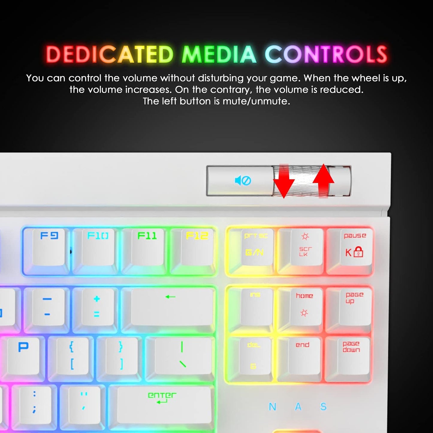 ZIYOU LANG Mechanical Gaming Keyboard, 87 Keys Chroma RGB LED Backlit, Blue Switch, USB-C, PC/Mac Compatible