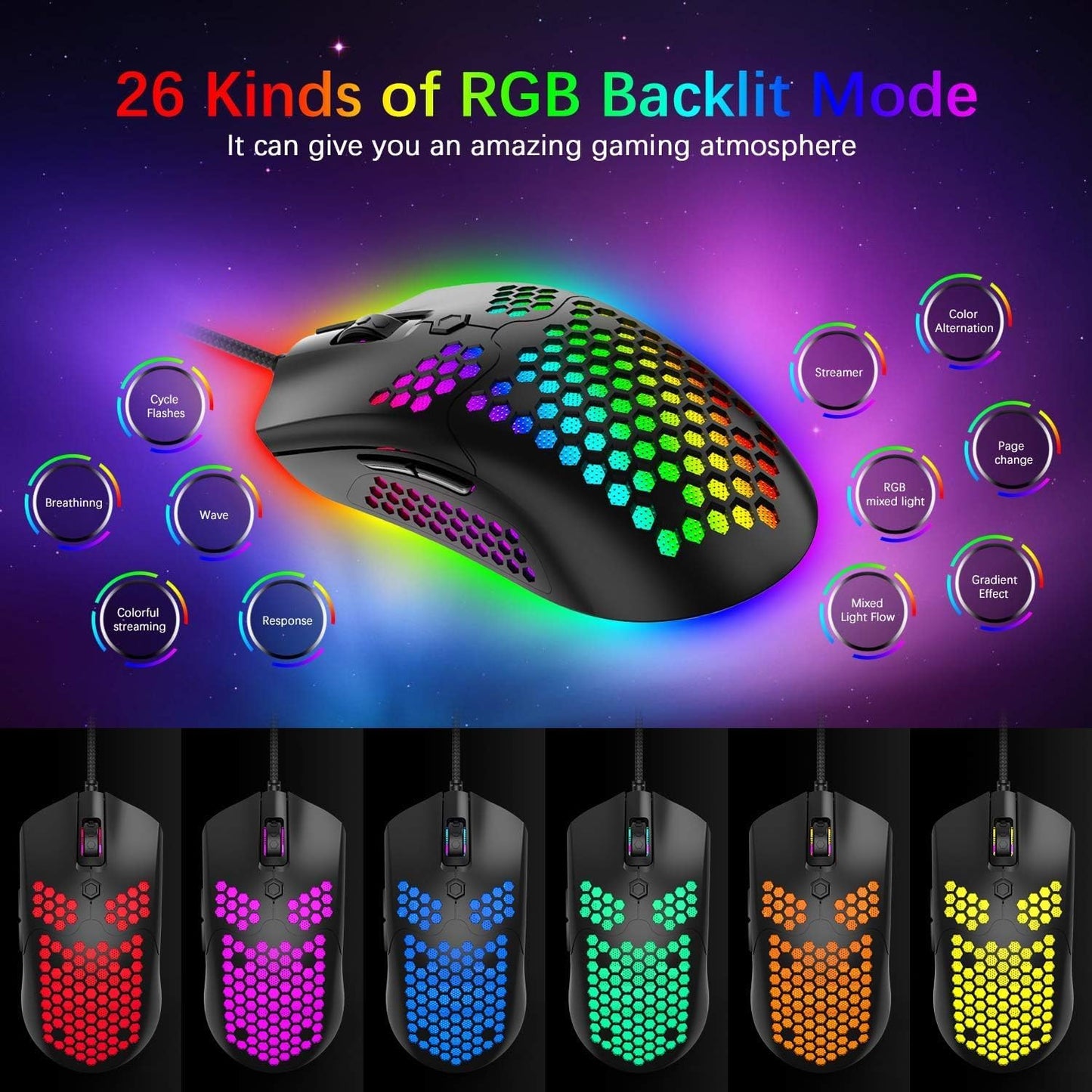 ZIYOU LANG Gaming Keyboard and Mouse and Mouse Pad,Wired Green Backlit Mechanical Keyboard,Superlight RGB Gaming Mouse,12000DPI Optical Sensor,6 Programmable Buttons Mice for PC Gamers