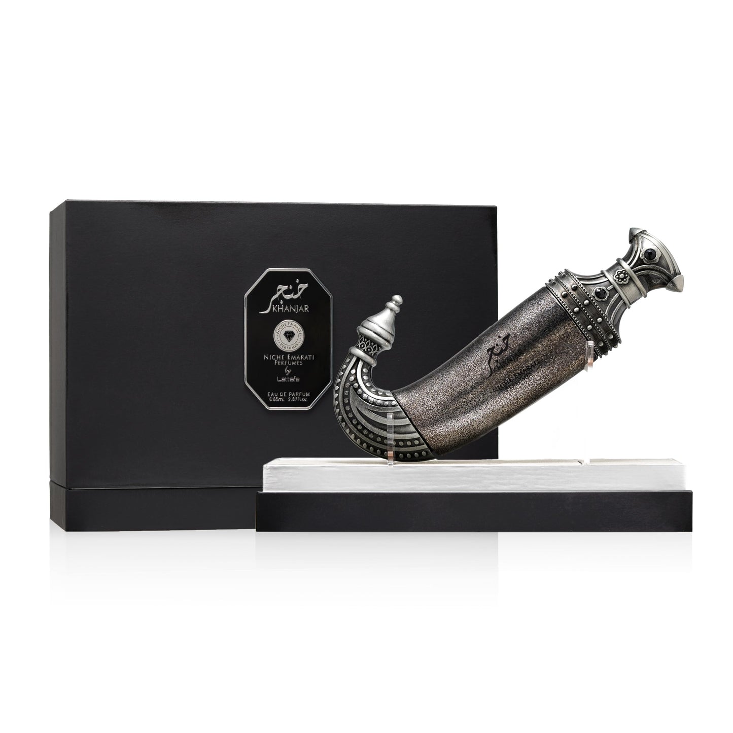 Lattafa Niche Emarati Khanjar – Spicy, Woody, Powdery, Leathery – Eau de Parfum for Everyone, 2.87 Ounce / 80 ml