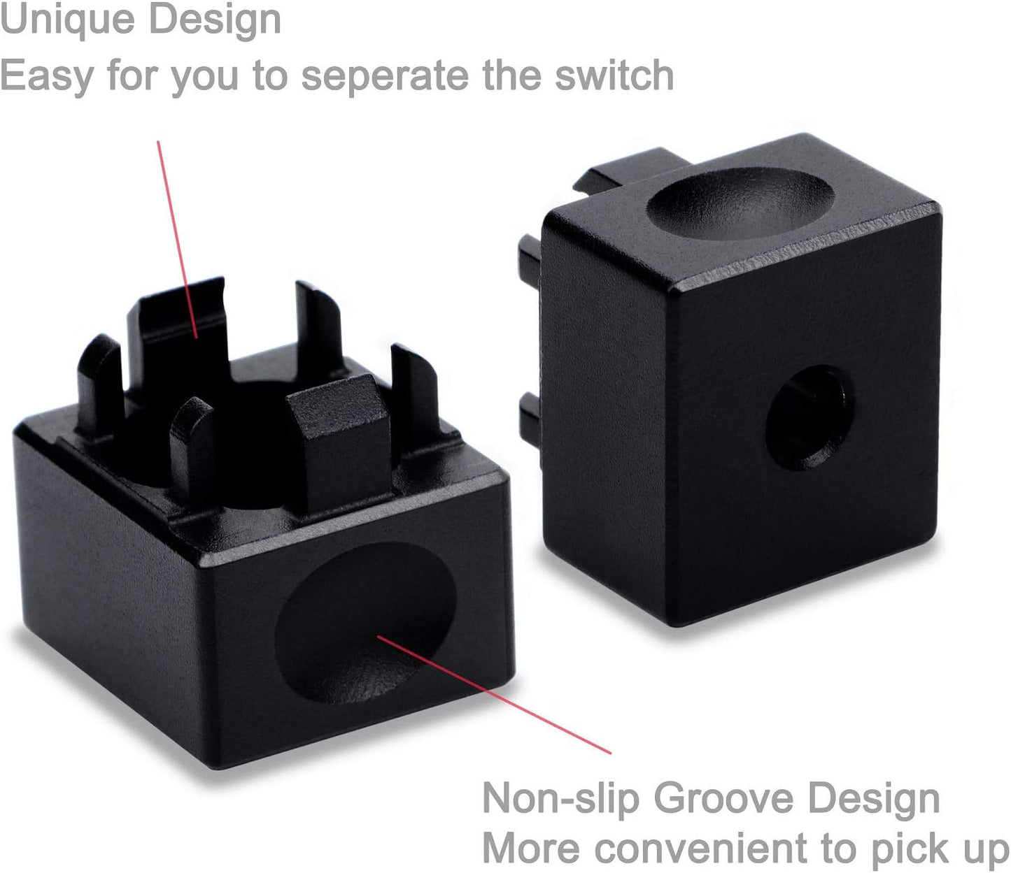 Aluminum Alloy Switch Opener with Keycap Puller for Cherry MX Switches – Black
