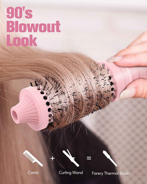 Farery PRO 3-in-1 Thermal Brush Set & FARERY H8 Professional Ionic High Speed Hair Dryer