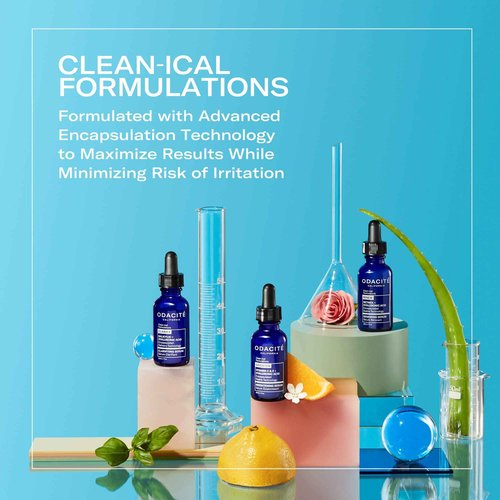 Odacite Brightening Vitamin C & Hyaluronic Facial Serum - Anti-Aging Facial Serum Targets Loss of Firmness & Dark Spots - Squalane, Vitamin E & Neroli Floral Water for Smooth Skin - 1 Fl Oz