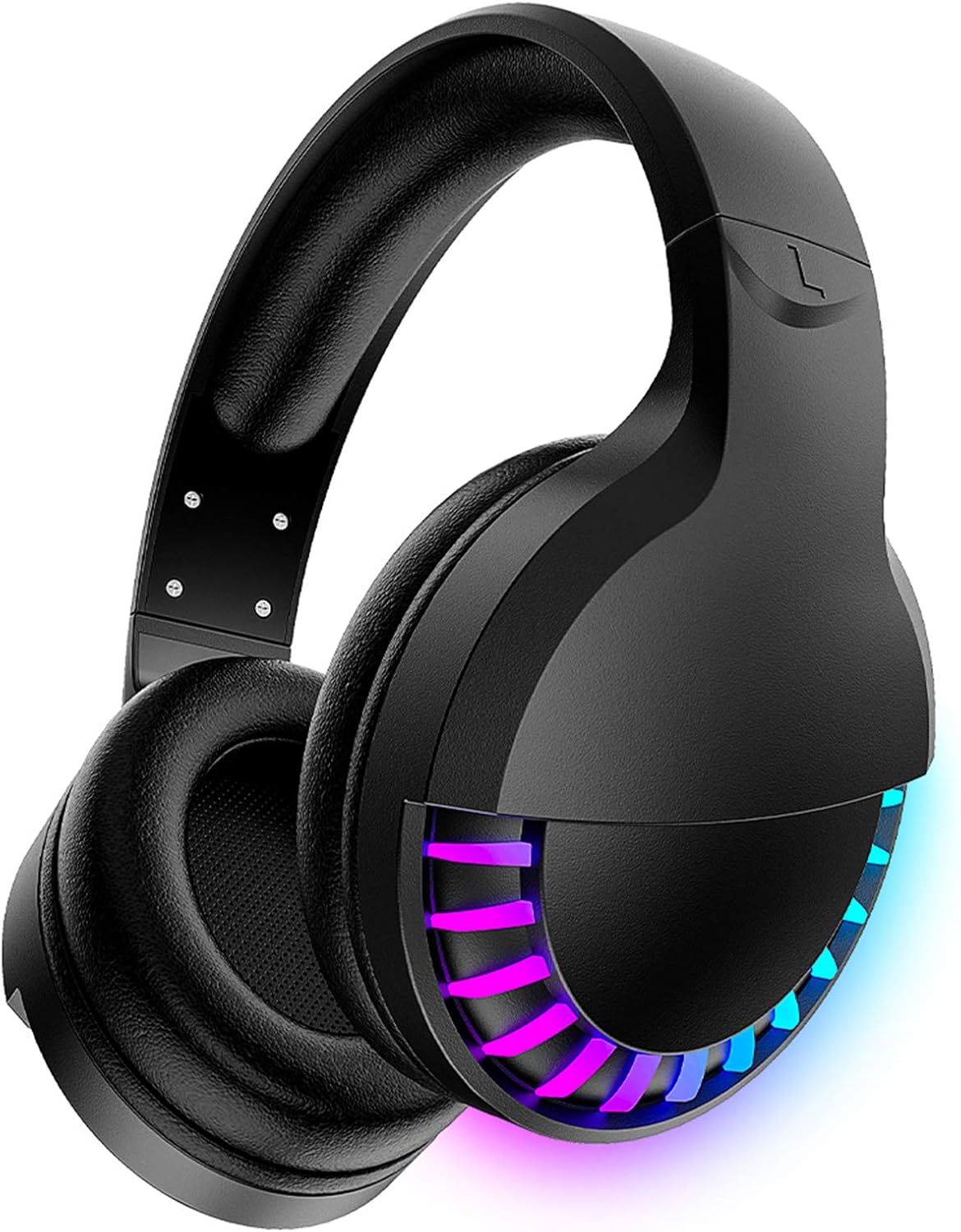 ZIYOU LANG L80 Wireless Gaming Headset Ultralight Over Ear with 2.4Ghz USB C&A Dongle/Bluetooth 5.3/3.5mm Wired Detachable Mic Stereo Sound 600mAh Battery for PC Mac PS4 PS5 Switch Win Gamer(White)