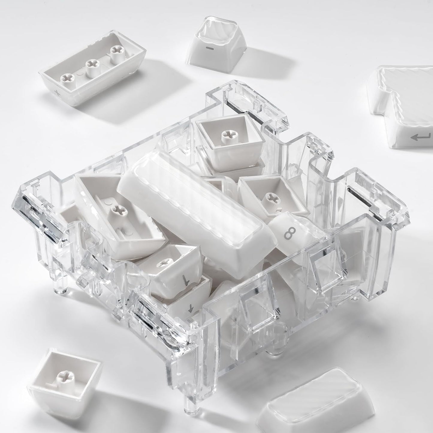XVX H61 Wired Aluminum Gaming Keyboard and Crystal Jelly Keycaps
