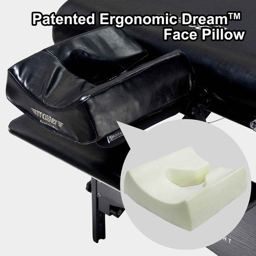 Master Massage Music Master High Fidelity Sound Face Cradle Cushion- Bluetooth Massage Pillow for Face Down Resting- Ultra Soft Massage Table Headrest Foam Headrest