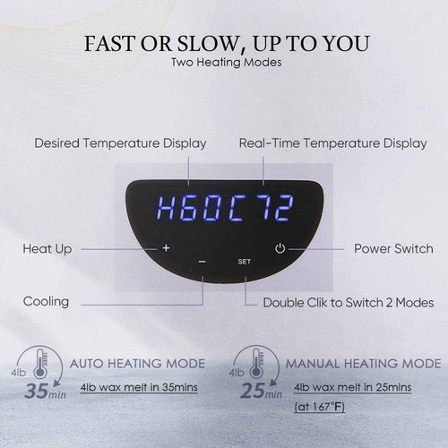 KmaxShip Paraffin Wax Machine for Hand and Feet Treatment - 5000ml Large Capacity Paraffin Wax Warmer with 3.85 lbs Refills, Moisturizing Kit Paraffin Hand Wax Machine - 213pcs Set