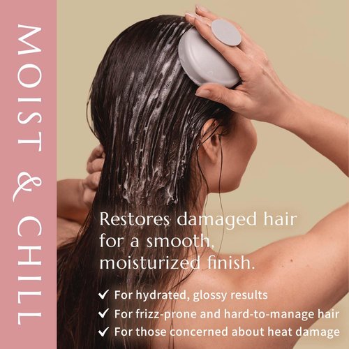 LIKOA, Moist and Chill Hydrating Shampoo and Treatment Set, for Damaged and Frizzy Hair, Botanical Hair Care, Oriental Floral Scent, Made in Japan, 16.9/17.64 Fl oz