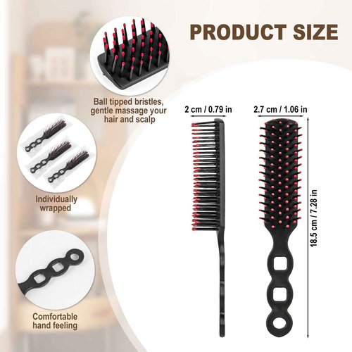Bulk Hair Brushes for Homeless Individually Wrapped, Hair Brush Bulk, Hair Brush for Curly Hair Suitable for Homeless,Shelter,Air Bnb/Hotel/Guest Apartment (150 PCS)