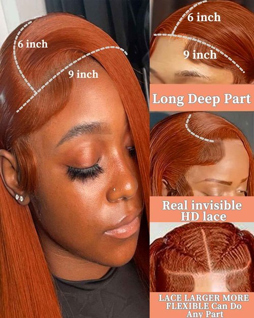 EINbeauty 9x6 HD Lace Glueless Wigs Human Hair Pre Plucked Pre Cut Bob Wig Human Hair Glueless Wigs Human Hair 200% Density Short Straight Bob Wigs for Black Women (14Inch,33#)