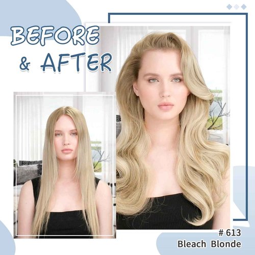 Benehair U Tip Hair Extensions Real Human Hair #60 Platinum Blonde Straight 22 Inch Keratin Hair Extensions Hot Fusion for Women 100 Strands Pre Bonded Silky Invisible Remy Human Hair 50g