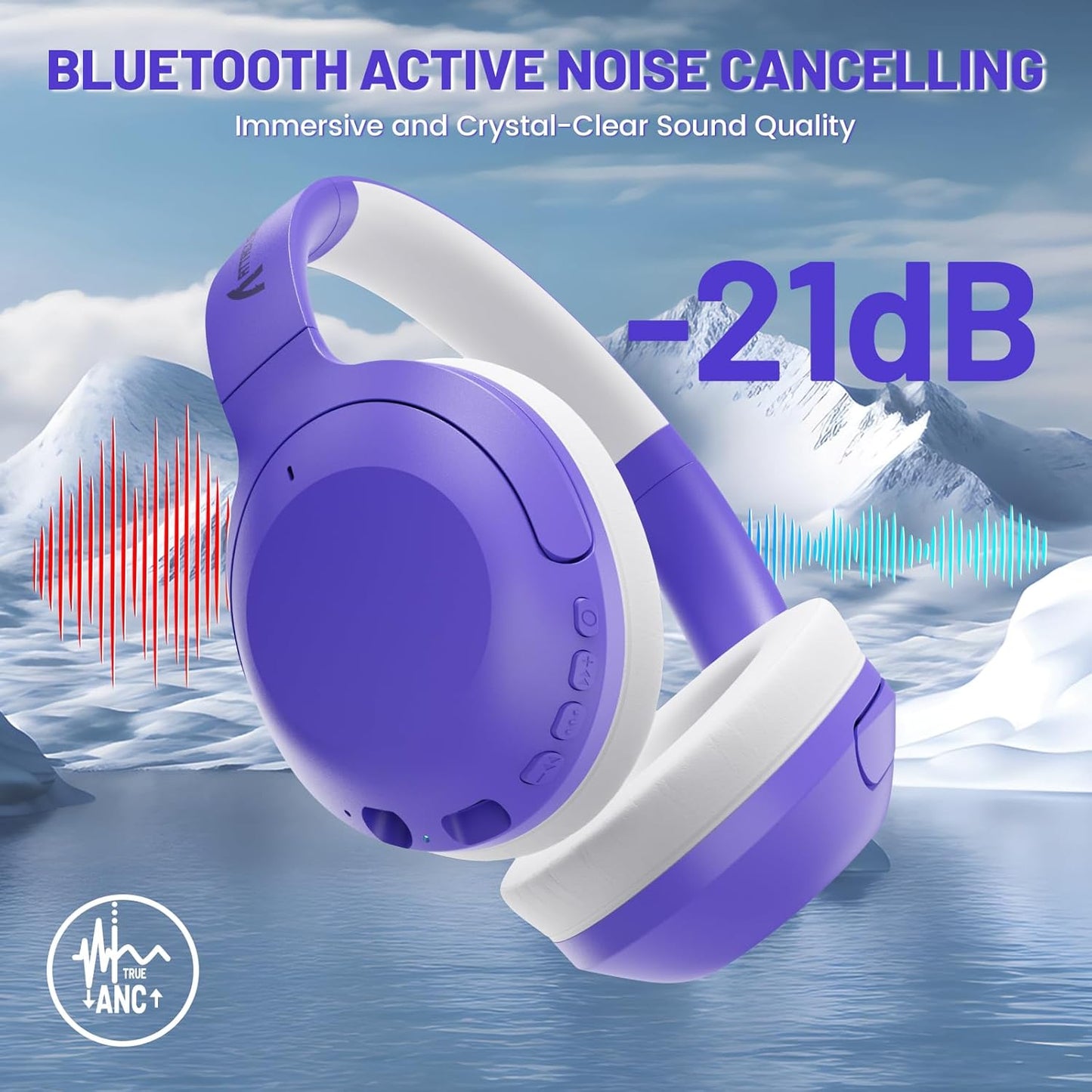 Attack Shark G300 Headset and M96 Wireless Gaming Keyboard,Knob Control BT/2.4G Wireless Keyboard,RGB LED Backlit with Display Screen,PBT Keycap,2000mAh,94-Key Layout for Win/Mac-Purple and Blueberry