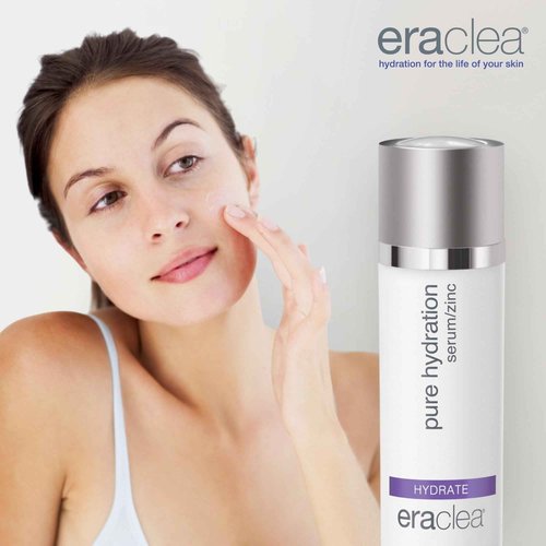 eraclea Pure Hydration Serum, Ultra-Hydrating Face Serum with Hyaluronic Acid and Zinc, Redness Reducing Anti-Wrinkle Hyaluronic Acid Serum for Women of All Skin Types (1 fl oz)