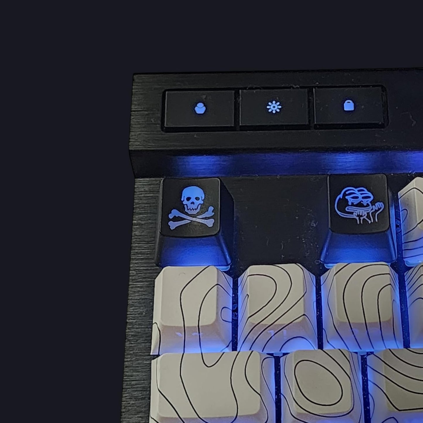 Alien Backlit Keycap Set - Custom kecaps for Cherry MX Mechanical Keyboard, SA Profile, R4 Keycaps, Translucent Backlight, PC Gaming Gifts, Personalized Keycap (Alien/Escape Key)