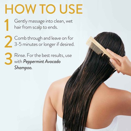 PHILIP B Peppermint Avocado Conditioner, 6 fl. oz. (178 ml) - Adds Volume to Hair While Peppermint Oil and Eucalyptus Invigorates the Scalp With a Tingly Sensation