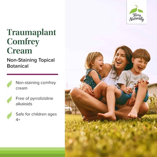 Terry Naturally Traumaplant Comfrey Cream - Non-Staining Herbal Cream - Clinically Studied and Free of Pyrrolizidine Alkaloids - for External Use Only - 3.53 oz (2 Pack)