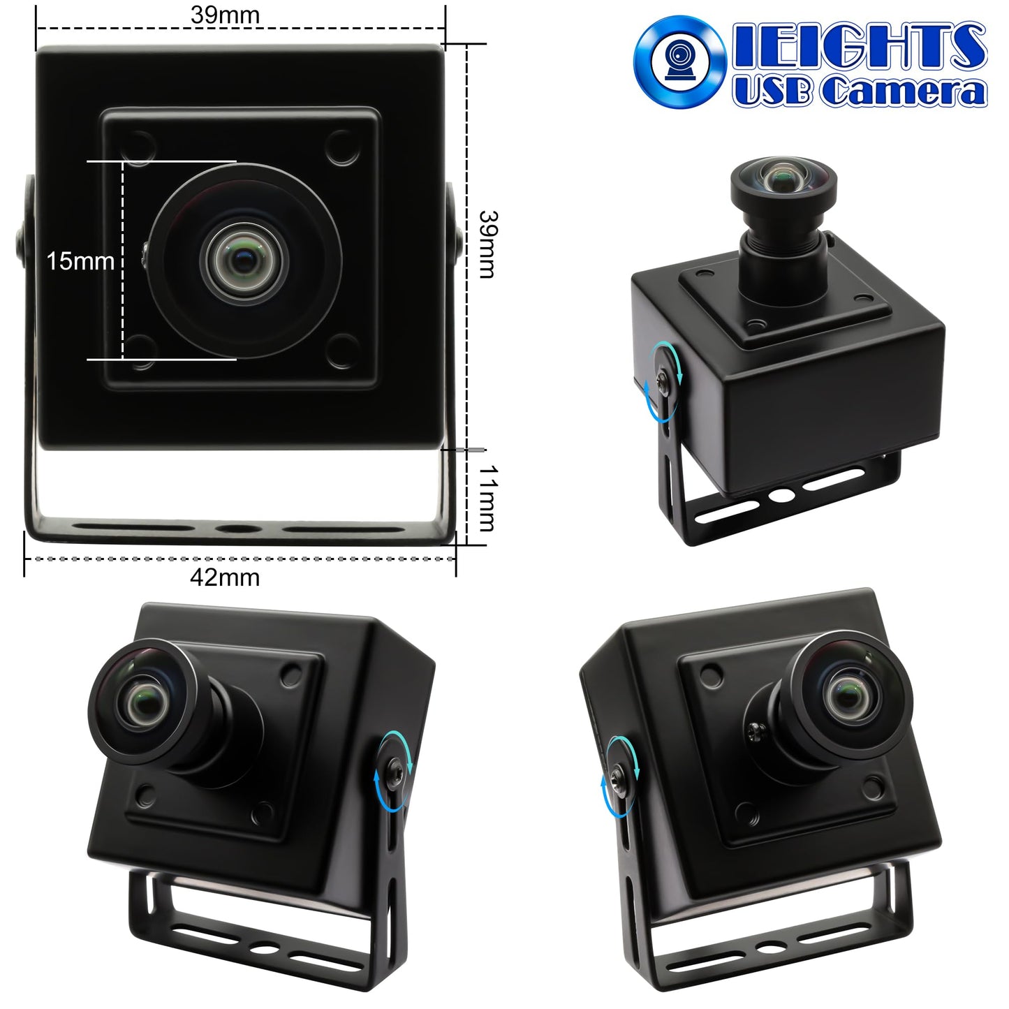 5MP Global Shutter USB Camera for Laptop 60fps High Speed PC Webcam Wide Angle 120degree Low Distortion Lens Web cam Mini UVC USB2.0 Lightburn CAMERA for Laser Engraver 5mp 50fps USB WebCamera