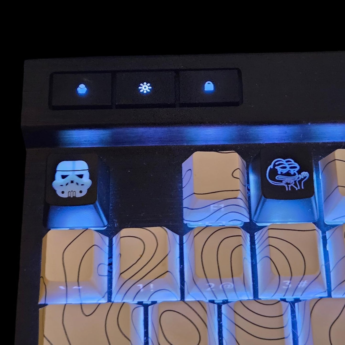 Alien Backlit Keycap Set - Custom kecaps for Cherry MX Mechanical Keyboard, SA Profile, R4 Keycaps, Translucent Backlight, PC Gaming Gifts, Personalized Keycap (Alien/Escape Key)