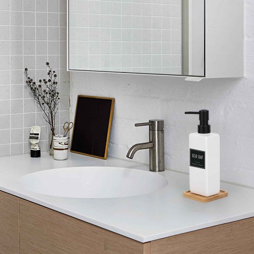 Segbeauty Hand Dish Soap Dispenser Set, Pack of 8 Modern Soap Dispenser Bathroom, 500ml 16.9oz Refillable Shampoo and Conditioner Bottles with Waterproof Labels, Shampoo Containers for Shower Wash