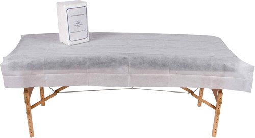 Essenavita Disposable Non-Woven Bed Sheets Pre-Cut 40"x78" White Sheets for Salon, Spa, Tattoo, Lash & Beauty