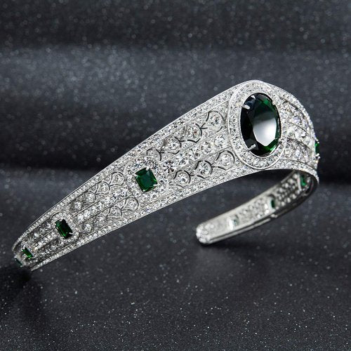 The Greville Emerald Kokoshnik Replica Tiara,Princess Eugenie Wedding Tiara HG086A