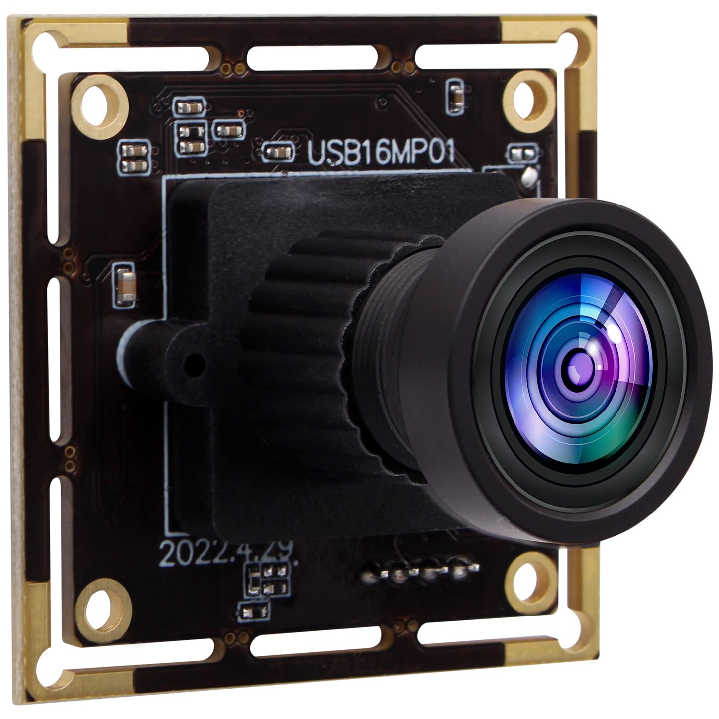 ALPCAM 16MP USB Camera Module, Wide Angle 110 Degree No Distortion Lens, Ultra HD 3496P, Plug and Play, Compatible with WinXP/Vista/WIN7/WIN8/Win9/Win10/Win11/Linux/Mac-OS X/Wince/Android