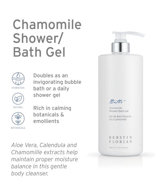Kerstin Florian Chamomile Shower and Bath Gel | Aromatherapy Body Wash (32 fl oz)