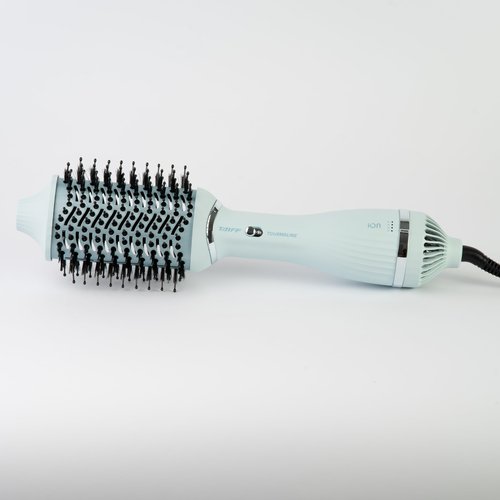 Taiff - Blow Dryer Brush | 2-in-1 Volumizing Hot Air Brush with Ion & Tourmaline Technology | 1200W DC Motor for Fast Drying & Styling | Detachable Head, Advanced Bristles, Monovolt Safety