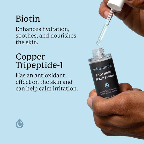 colorsmith Soothing Scalp Serum, Biotin and Copper Tripeptide Formula, Antioxidant-Rich, 1 fl oz