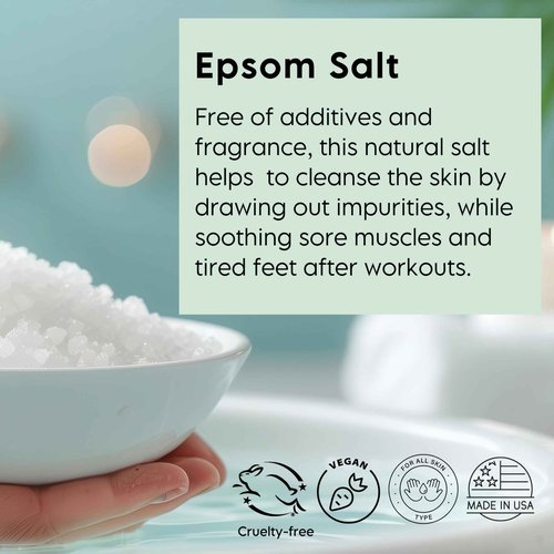 Epsom Bath Salt, Magnesium Sulfate USP, Unscented, Fine Grain, 50 Pound Bag (Packaging May Vary)