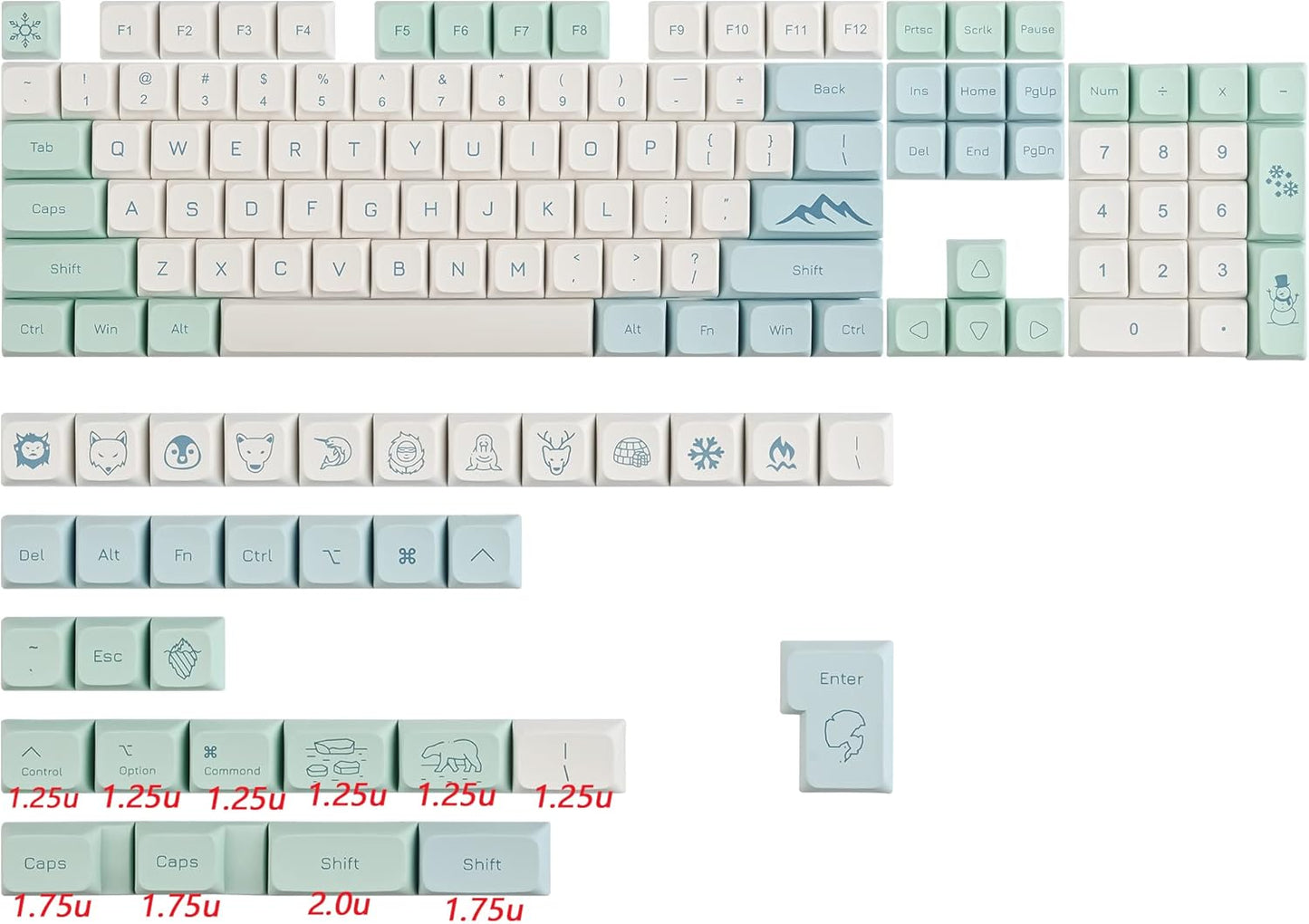 129 Keys PBT Keycaps Dye-Sublimation Keycap XDA Profile Custom Keycaps Anime Keycap Set for 60% 75% 100% MX Switches Mechanical Gaming Keyboard(Peach Cat)