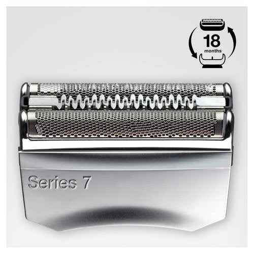 Braun Series 7 70S Electric Shaver Head Replacement Cassette – Silver & Clean & Renew Refill Cartridges CCR - 4 Pack