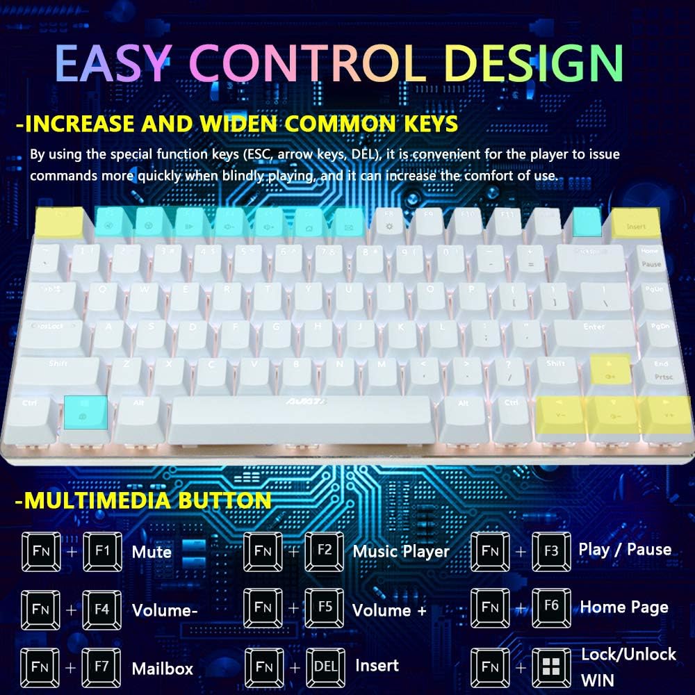 ZIYOU LANG Wired Gaming Keyboard and Mouse Combo,Blue LED Backlit Mechanical Keyboard,12K DPI RGB Ultralight Gaming Mouse,Gaming Mouse Pad for PC Gamer(Macaron Green)