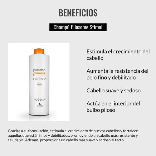 Pilosome Stimul Shampoo for Hair Loss 1000 ml / 33.5 OZ