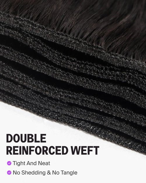 Megalook Hair 15A Human Hair Bundles Straight Bundles Human Hair 100% Raw Vietnamese Bundle Natural Black Color Long Service Life 18 Inch